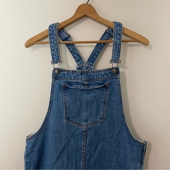 [Forever 21] Women's Adjustable Denim Jumper 90s Preppy - Picture 3 of 7